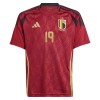 Maillot de Supporter Belgique Bakayoko 19 Domicile Euro 2024 Pour Enfant